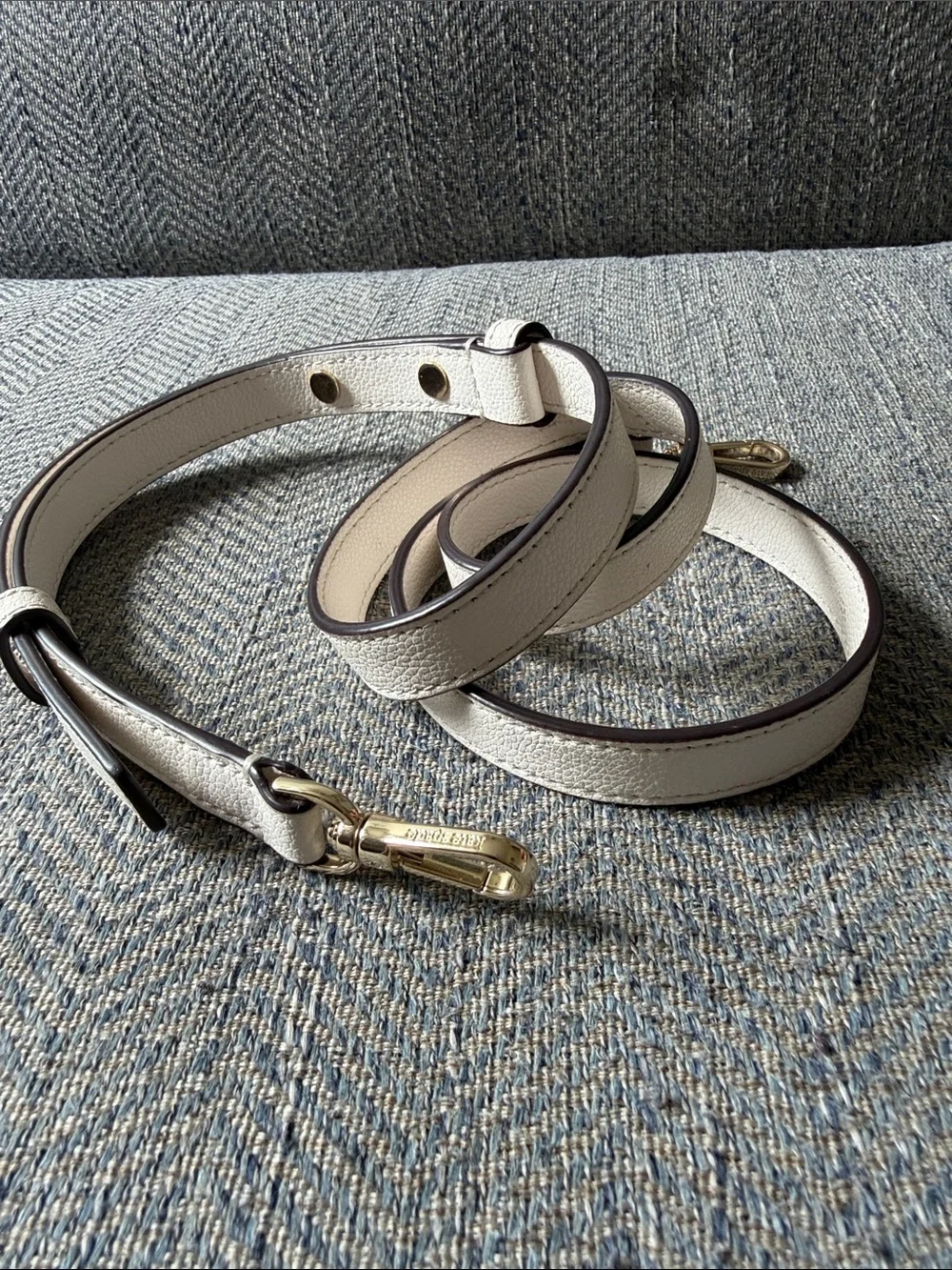 Kate Spade White Leather Removable/Adjustable Replacement Strap.
